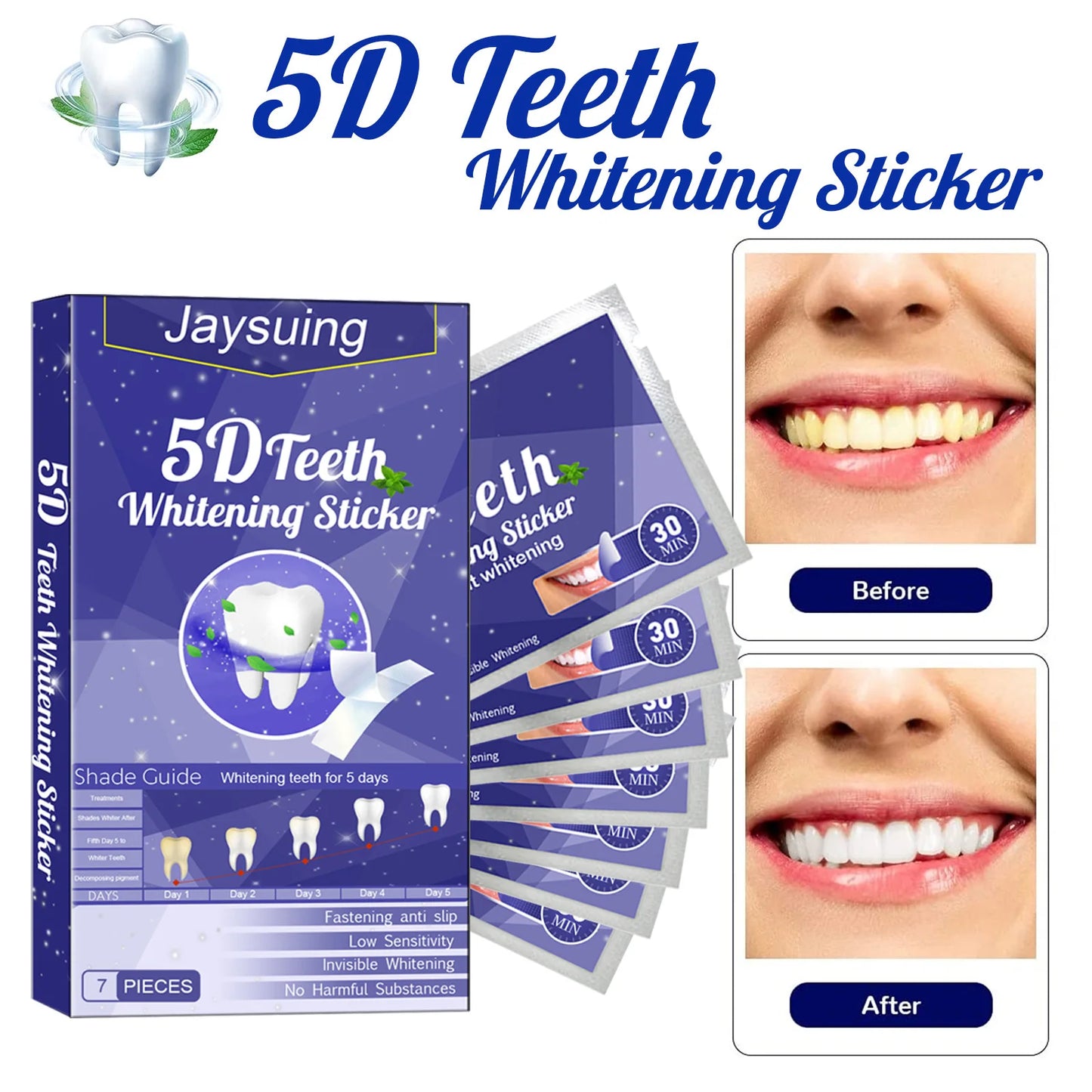 5D Gel Teeth Whitening Strips