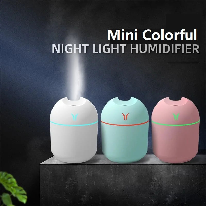 Mini LED Air Humidifier Aroma Oil Diffuser