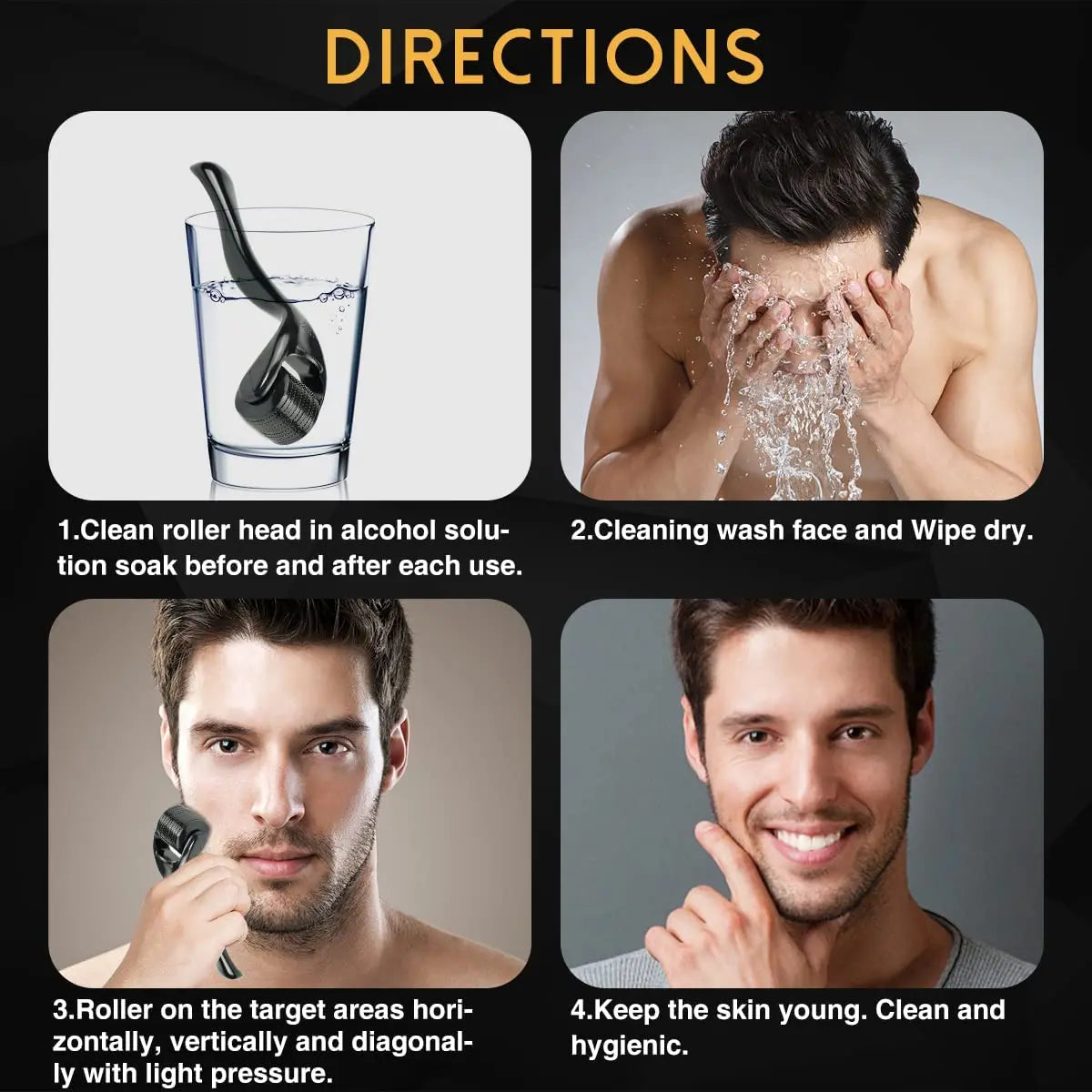 Derma Roller for Facial and Body Hair
