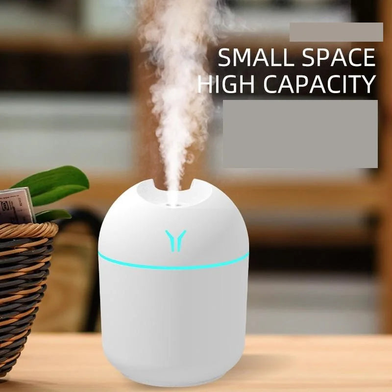 Mini LED Air Humidifier Aroma Oil Diffuser