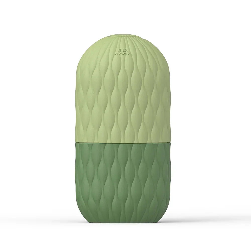 silicone ice face roller tool on marble background
