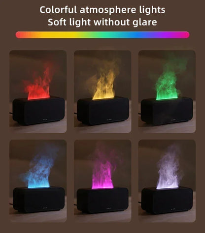flame effect humidifier LED mood light