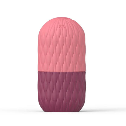 silicone ice face roller tool on marble background
