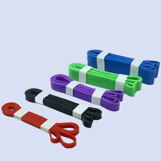 Latex multi colour resistance band for fitness workouts and pull-ups"