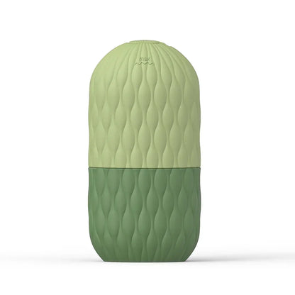 silicone ice face roller tool on marble background